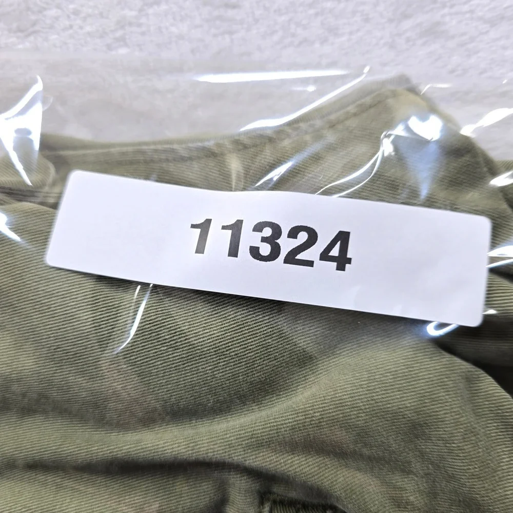 Banana Republic Chino Shorts Mens 36 Olive Green 100% Cotton Casual Flat Front